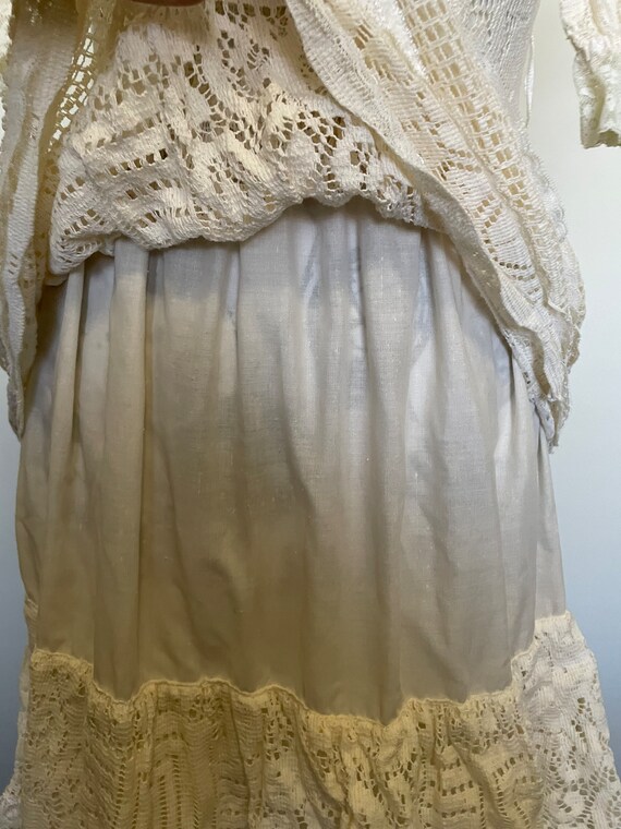 Vintage 1970s romantic Victorian style gown boho wedding dress ...
