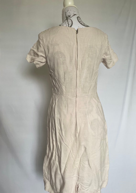 Vintage 1950s 1960s Irish linen wiggle dress and matching cropped ...
